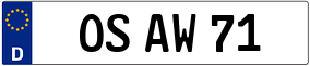 Trailer License Plate